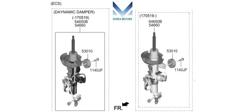 MOBIS FRONT SHOCK ABSORBER KIA STINGER 2017-20